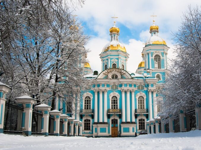 Никольский собор в Коломне, Санкт-Петербург, фото pride1979/Pixabay.com Никольский собор в Коломне в Питере зимой