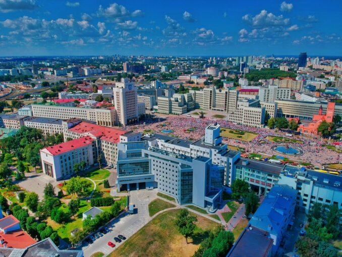Центр города - первое, что можно посмотреть в Минске туристу