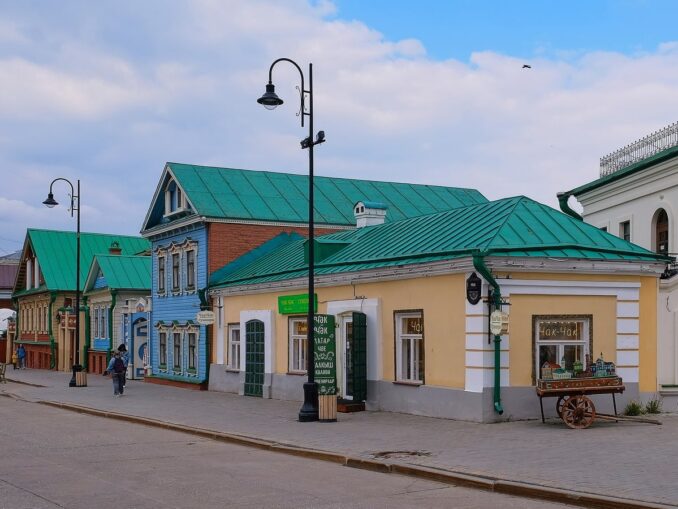 Старо-Татарская слобода в Казани, фото @Vyacheslav Bukharov/Wikimedia Commons Старо-Татарская слобода - в октябре и ноябре в Казани нужно одеваться тепло