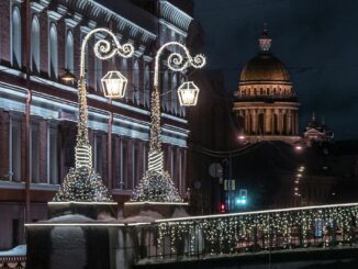 В декабре погода в Санкт-Петербурге еще не очень холодна
