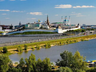 Кремль - погода в Казани в августе жаркая!